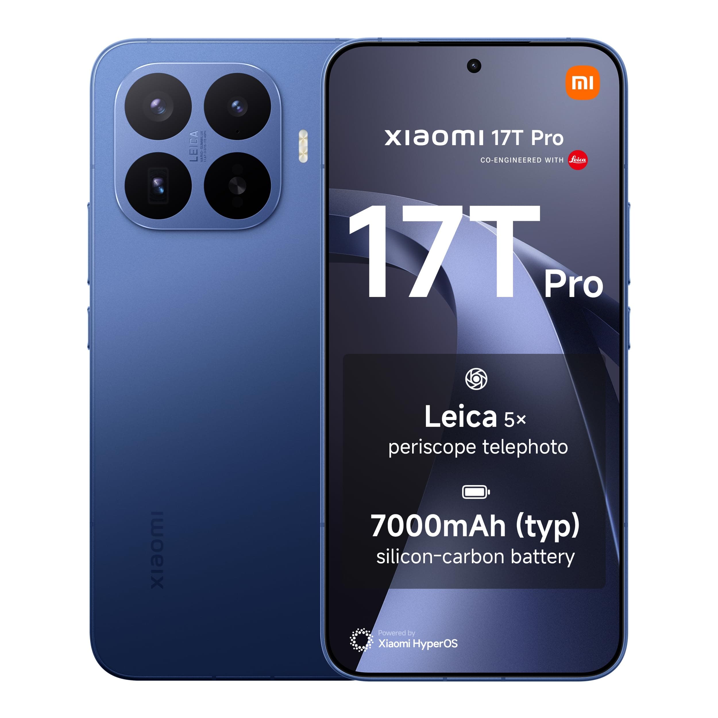 XIAOMI 17T Pro Smartphone 12+1024GB Deep Blue 6.83" 144Hz Display product image
