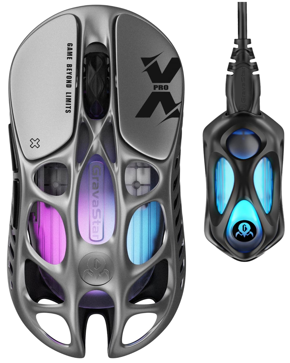 GravaStar Mercury X Pro Wireless Gaming Mouse, Come with 8K Dongle – 32,000 DPI PAW 3950… product image