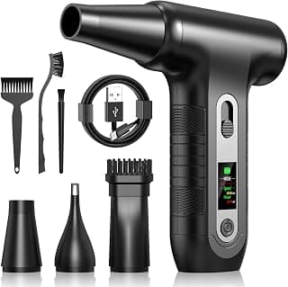 Electric Dust Blower 200000 RPM with HD Display - Air Duster Mini Blower for PC Cleaning with… product image