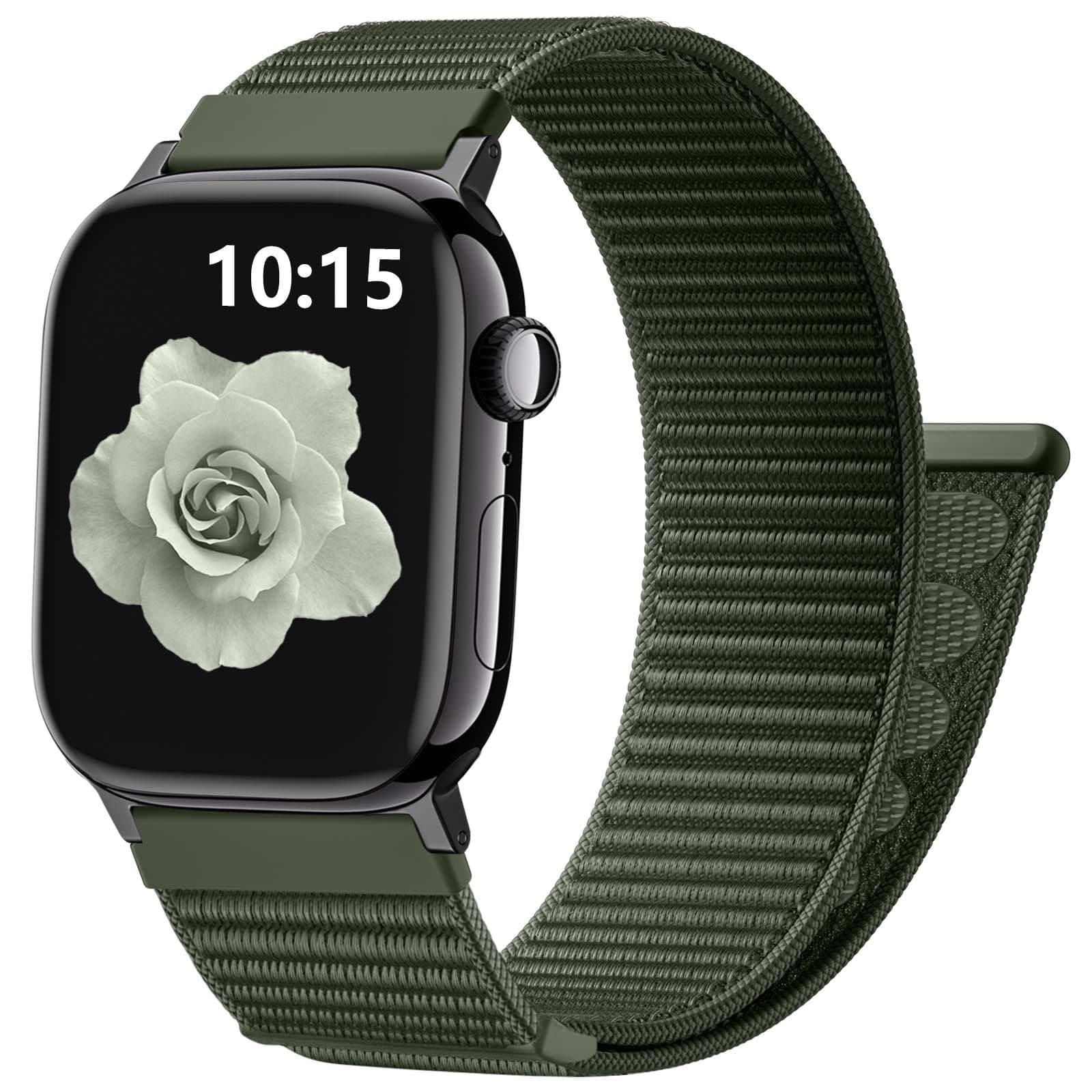 CeMiKa Nylon Boucle Bracelets Compatible avec Apple Watch Bracelet 40mm 42mm 41mm 38mm Hommes… product image