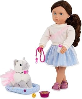 Mindy & Pepper 18-inch Plush Kitten Doll | 46 cm doll with 15 cm plush kitten, bed, tutu,… product image