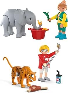 PLAYMOBIL | Zoo Spielset 1 | Tiere und Tierpflege im Zoo mit Tiger und Besucher |… product image