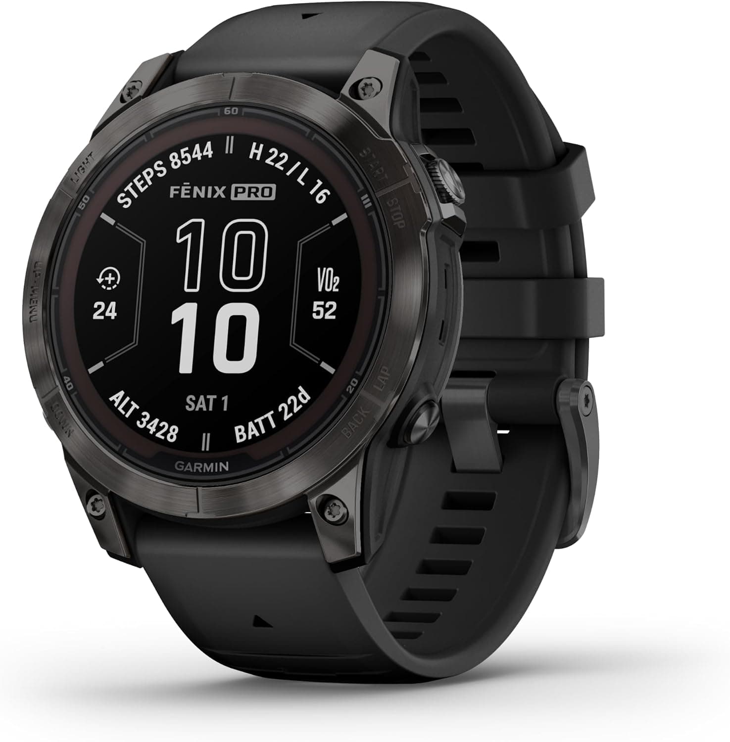 fēnix 7 Pro Solar, Multisports GPS Watch, Grey/Black, Case 47 mm | Solar-powered power glass,… product image