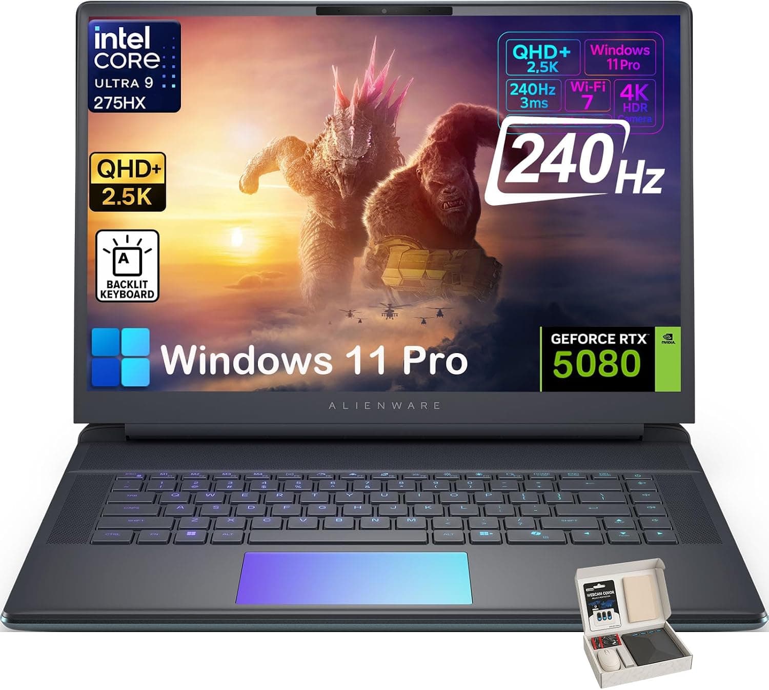 Alienware 16-strefowy laptop do gier, 51, NVIDIA RTX 5080, 16 GB GDDR7, 275HX Intel Ultra 9,… product image
