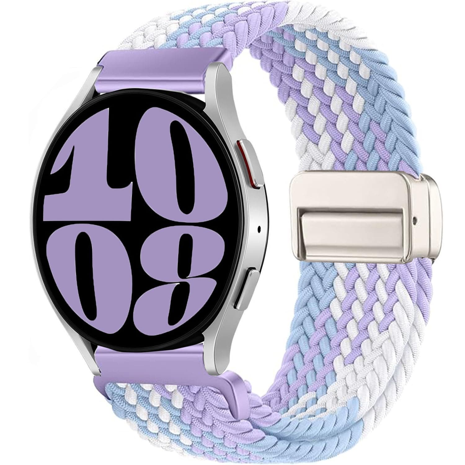 Issinlky Nylon Braided band for Galaxy Watch 7/FE/6/5/4 40mm 44mm, 20mm Elastic Strap for… product image