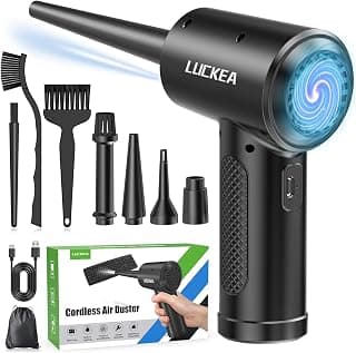 Electric Compressed Air Duster Cleaner for PC - Rechargeable 6000mAH Air Blower for Laptop… product image