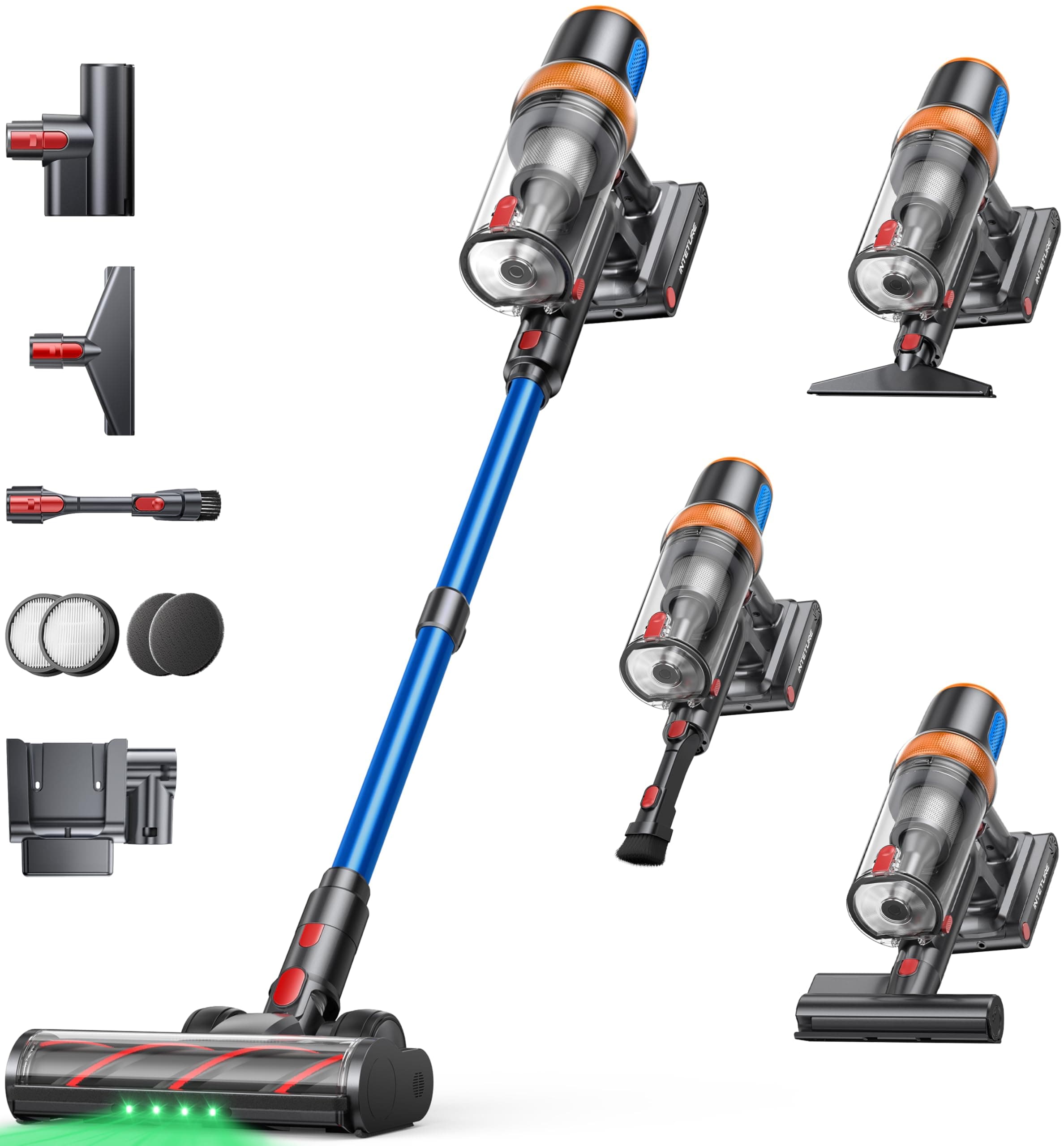 INTETURE Cordless Vacuum Cleaner, 600W 50KPA Stick Vacuum with Touch Screen, Up to 65 Mins… product image