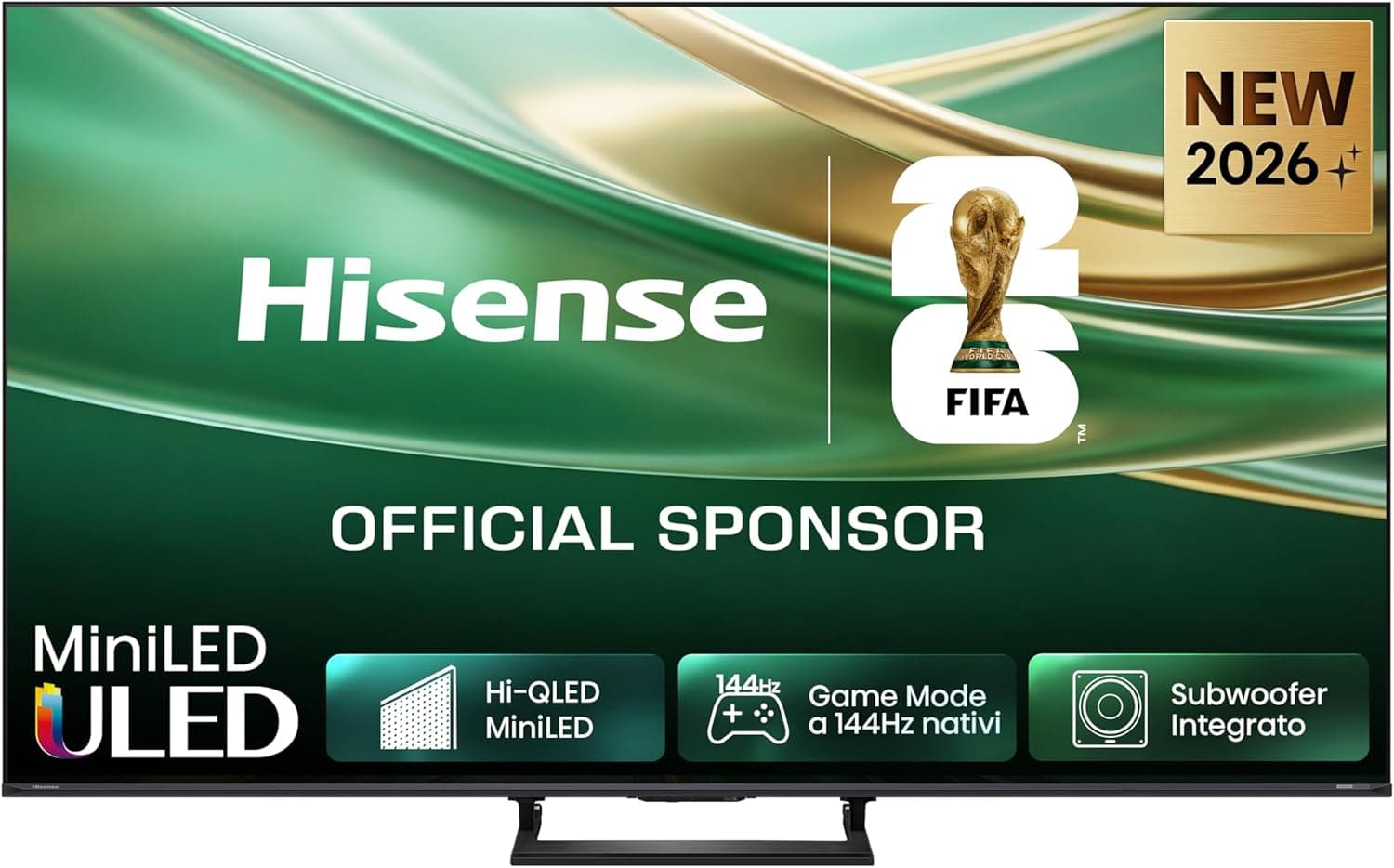 Hisense Smart TV MiniLED 144Hz 65" 4K 65E8S, Dolby Atmos 2.1 By Devialet, Dolby Vision IQ,… product image