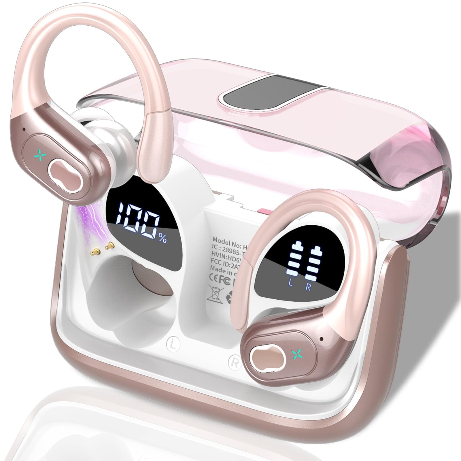 2026 Wireless Earbuds, 75H Bluetooth 5.4 Headphone Sport with App for Custom Settings, HiFi… product image