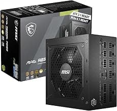 MSI MAG A850GL PCIE5 Bloc d'alimentation, 850 W, 80 Plus Gold, entièrement modulaire, ATX 3.0,… product image