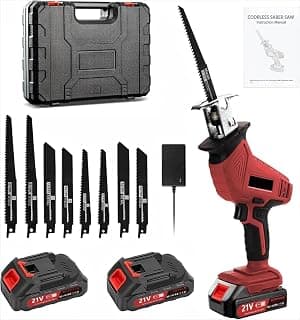 Reciprocating Saw, 0-4000 RPM Variable Speed Reciprocating Saws, 21V Cordless Wood Saw… product image