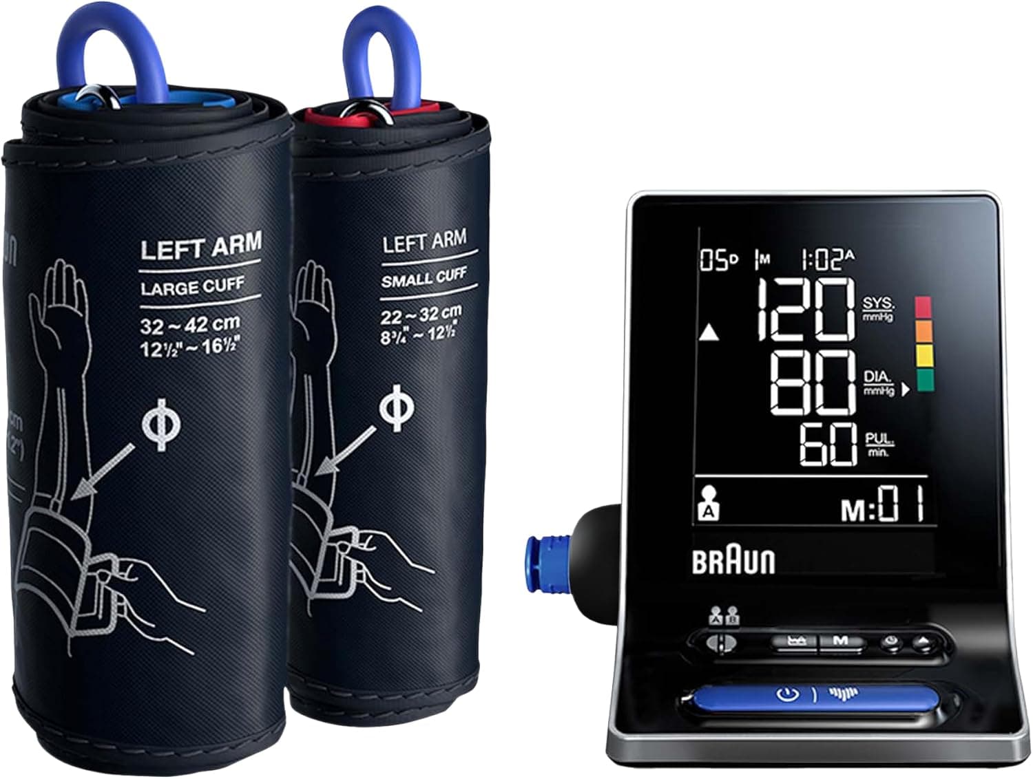 Braun ExactFit 5 Connect Smart Upper Arm Blood Pressure Monitor - Braun Healthy Heart app… product image