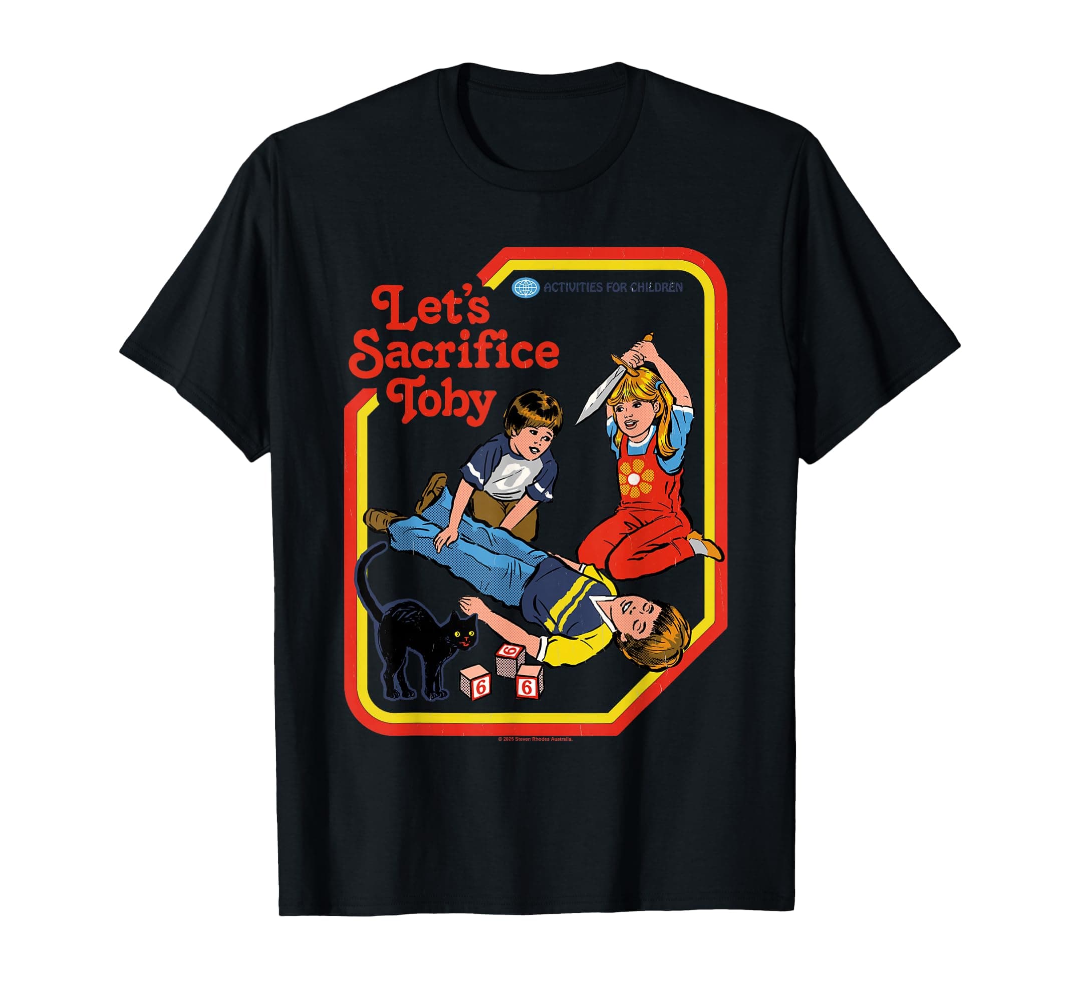 Let's Sacrifice Toby Occult Retro Vintage Funny Adult Humor T-Shirt product image