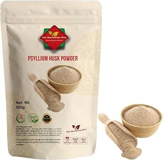 Psyllium Husk Powder 500g | 100% Pure Natural Fibre | Vegan Non-GMO | High Soluble Fibre |… product image