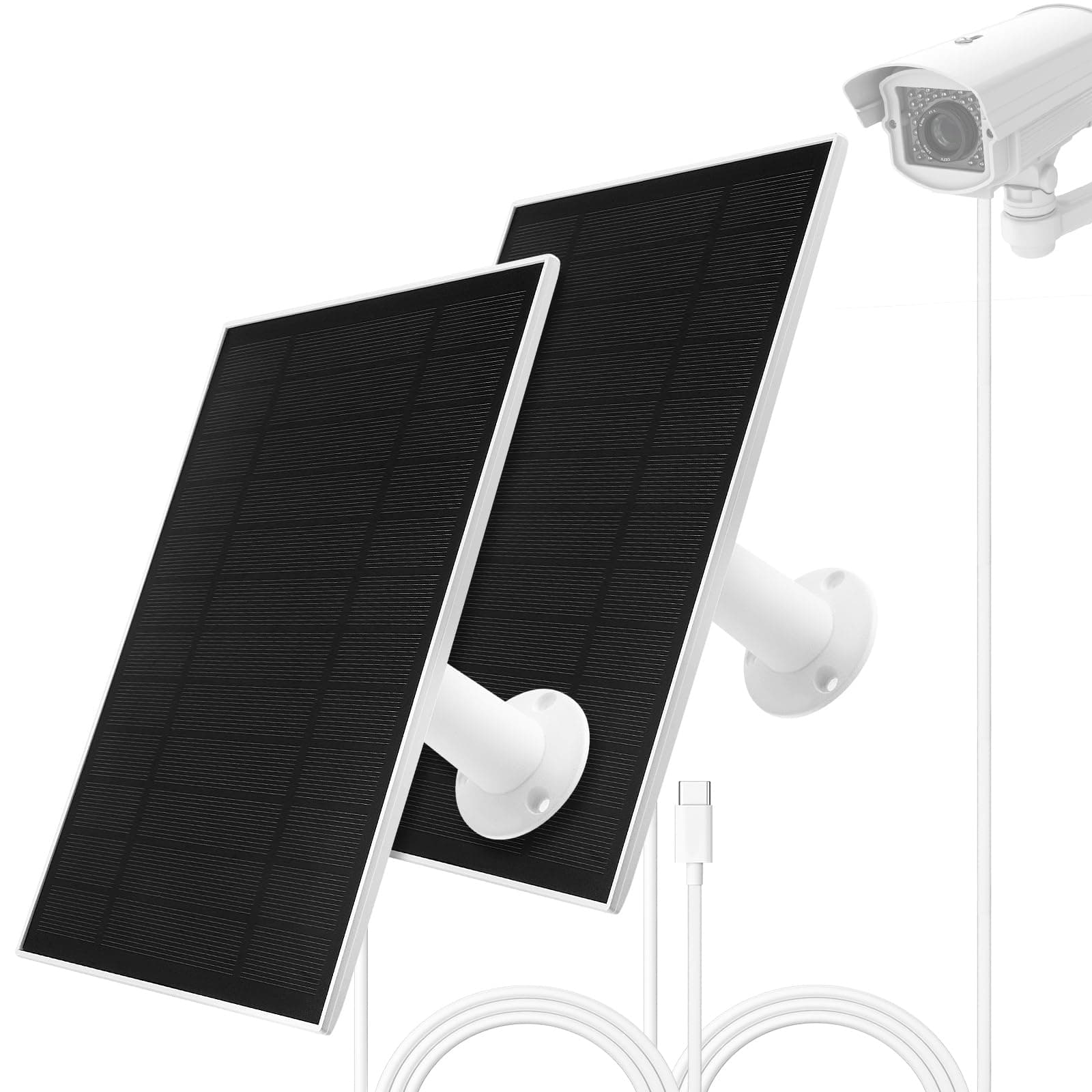 Offfay Solar Panel for Security Camera, 6W 5V Solar Panel Charger for Wireless IP Battery… product image