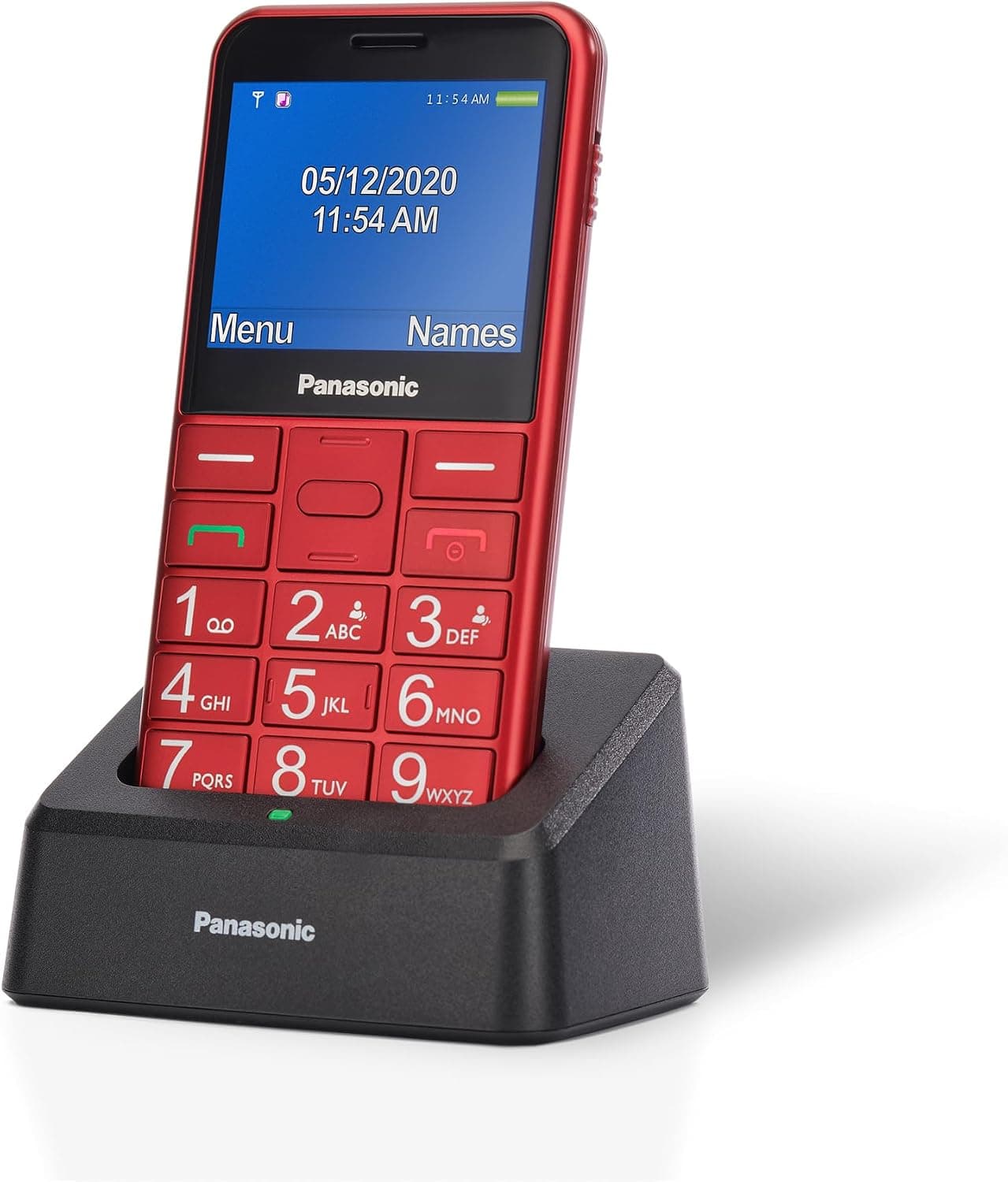 Panasonic KX-TU155EXRN Mobile Phone for Seniors, Priority Call, Big Button Phone, Hearing Aid… product image