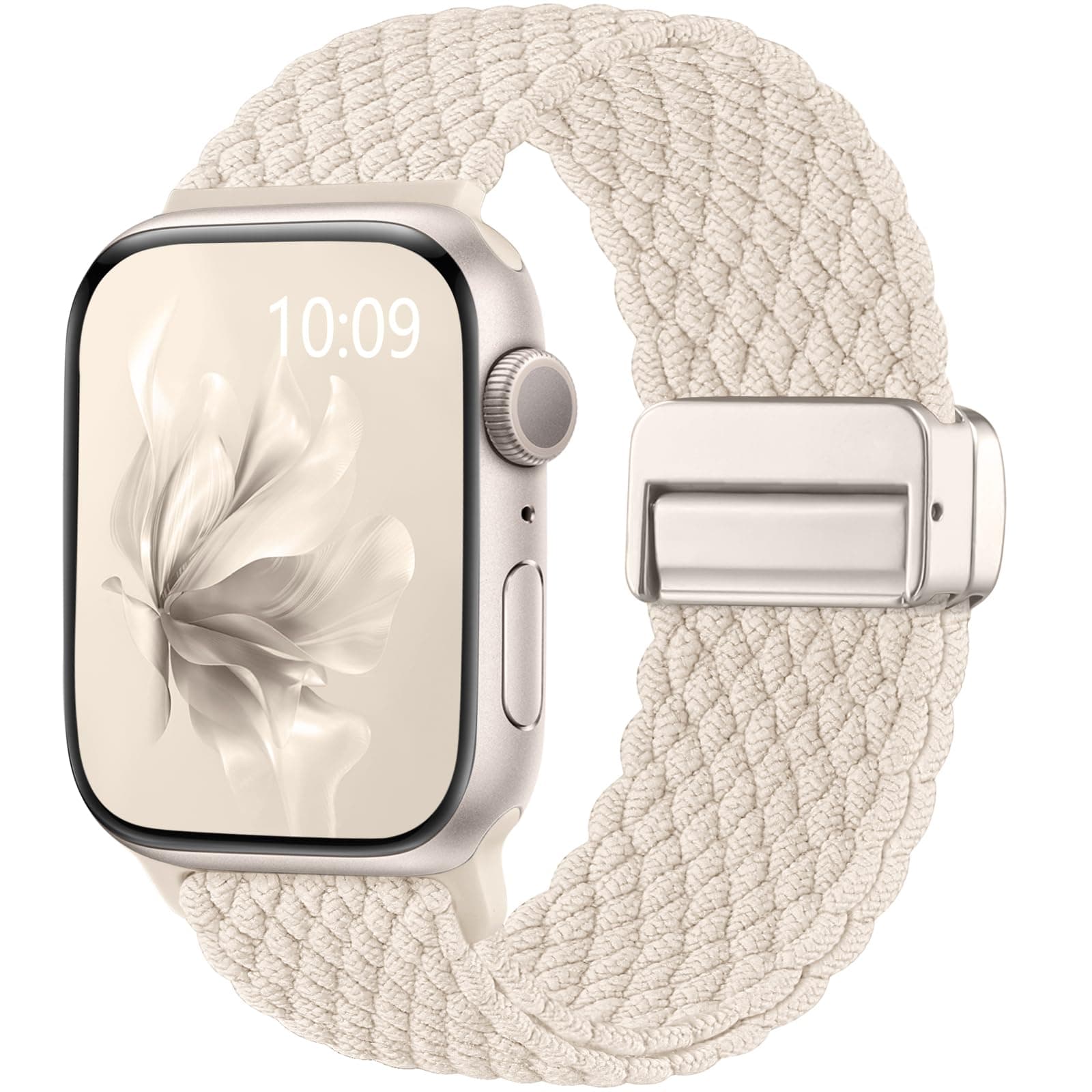 Easuny Band Tressé Compatible avec Bracelet Apple Watch 40mm 42mm 41mm 38mm - Magnétique… product image