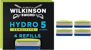 Hydro 5 Sensitive Razor for Men, 4 Replacement Blades, Moisturising Gel Pools and Skin Guard product image