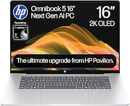 HP OmniBook 5 Next Gen AI 16" Laptop | CoPilot+ PC | Snapdragon X1-26-100 Processor | 16GB RAM… product image
