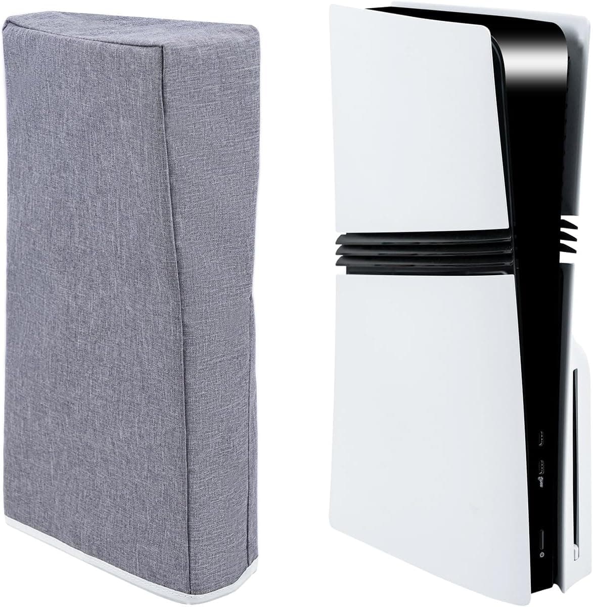 Mcbazel PS5 Pro Dust Cover, PS5 Pro Vertical Cationic Polyester Fabric Case with Cut Out for… product image