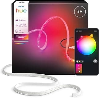 Philips Hue Flux Outdoor LED Light Strip, 5 m | Multicoloured, flexible strip light, 3000 lm,… product image