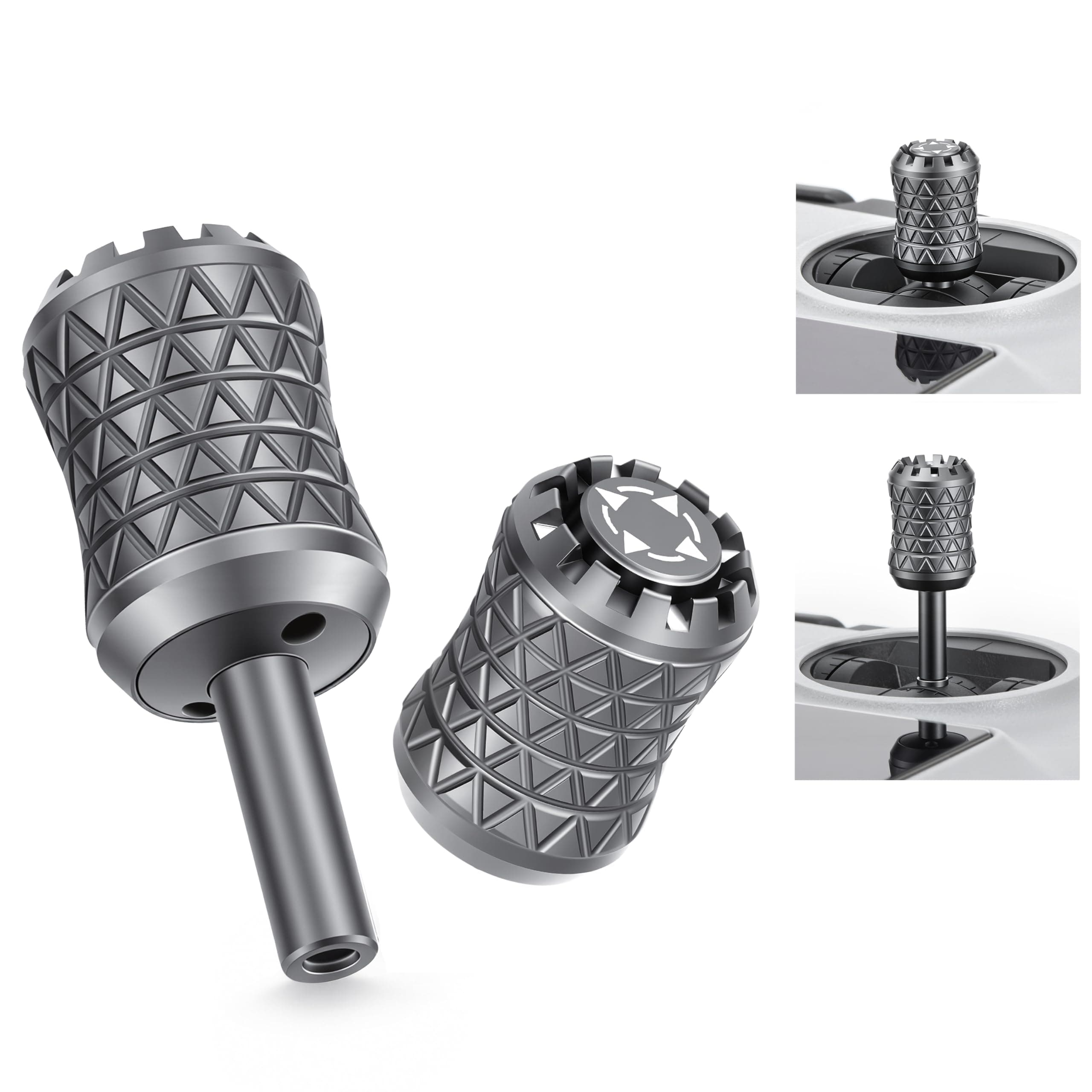 Foldable Aluminum Joysticks for DJI RC/RC2/RCPRO2, Retractable Controller Sticks, No Need to… product image