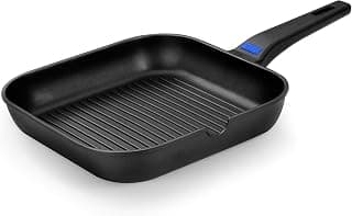 Braisogona Monix Solid+ Cast Aluminium Non-Stick Flat Griddle Pan, 24 cm, Black | Non-stick… product image