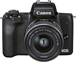 Canon EOS M50 Mark II + EF-M 15-45mm f/3.5-6.3 IS STM (Black) - Mirrorless camera built for… product image