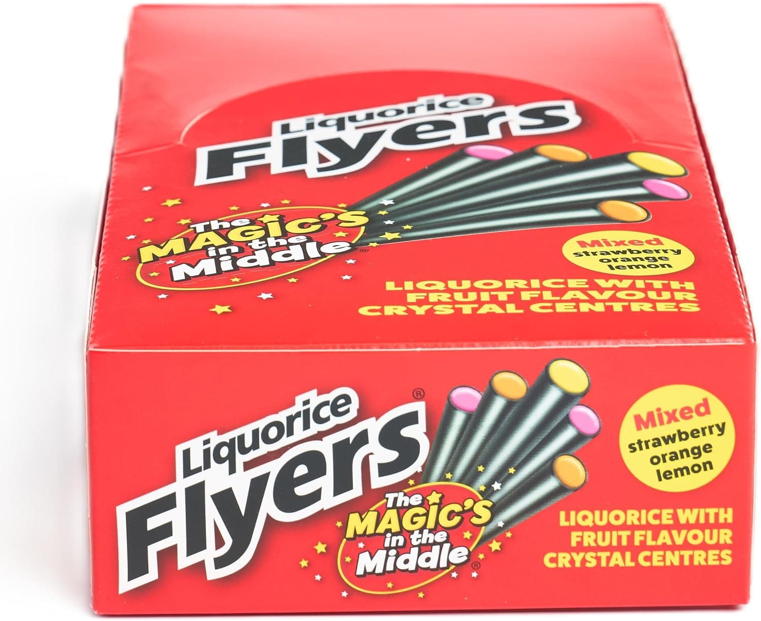 Flyers Giant Liquorice Sticks Carton - 40 Assorted Flavours | Classic British Sweets | Bulk… product image