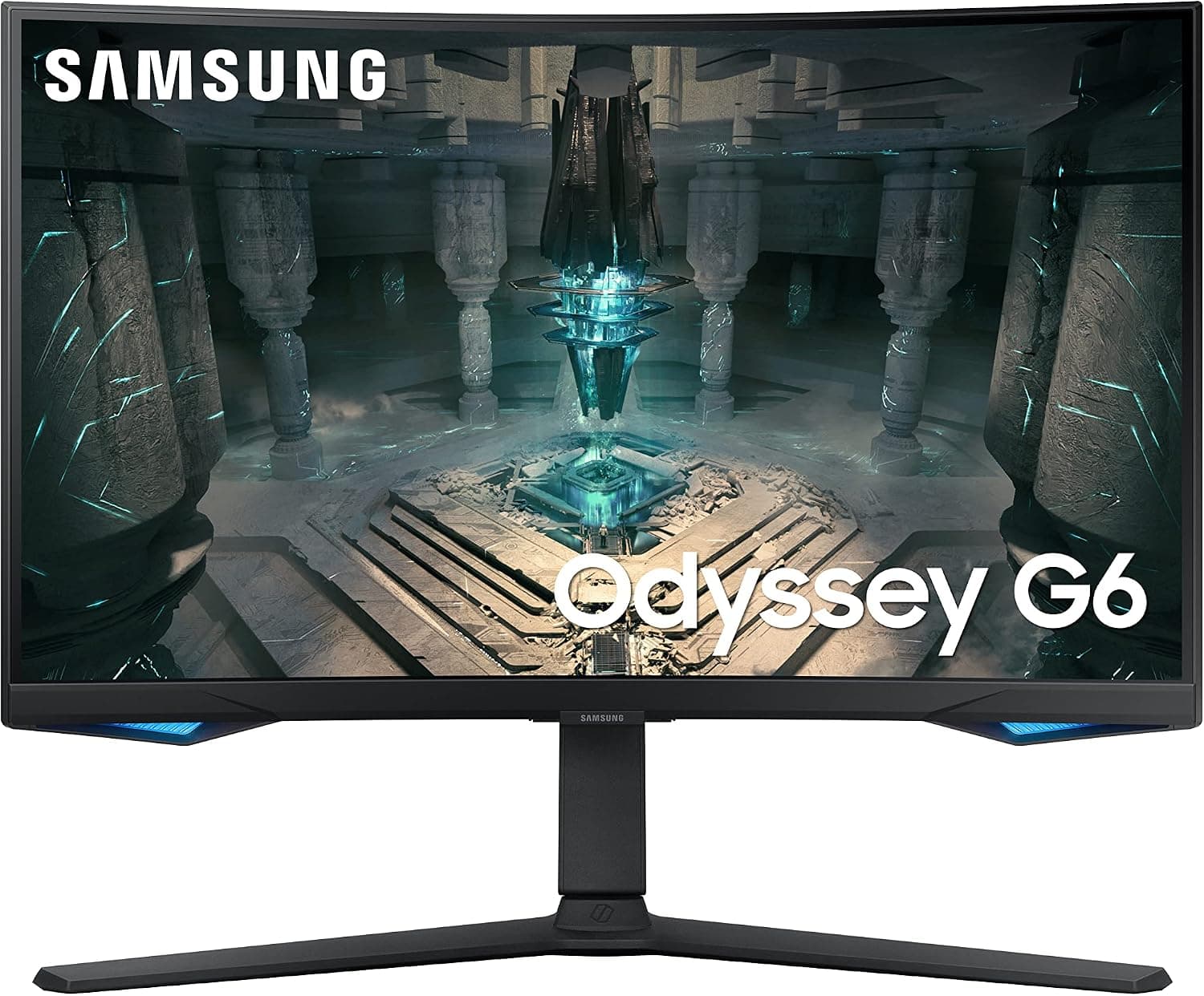 Samsung Odyssey G6 LS27BG650EUXXU 27" Curved Smart Gaming Monitor with Speakers - QHD… product image