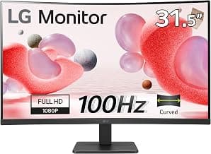Electronics Curved Wide screen Monitor 32MR50C-B, 32 Inch, Full HD 1080p, 100Hz, 5ms GtG, VA… product image