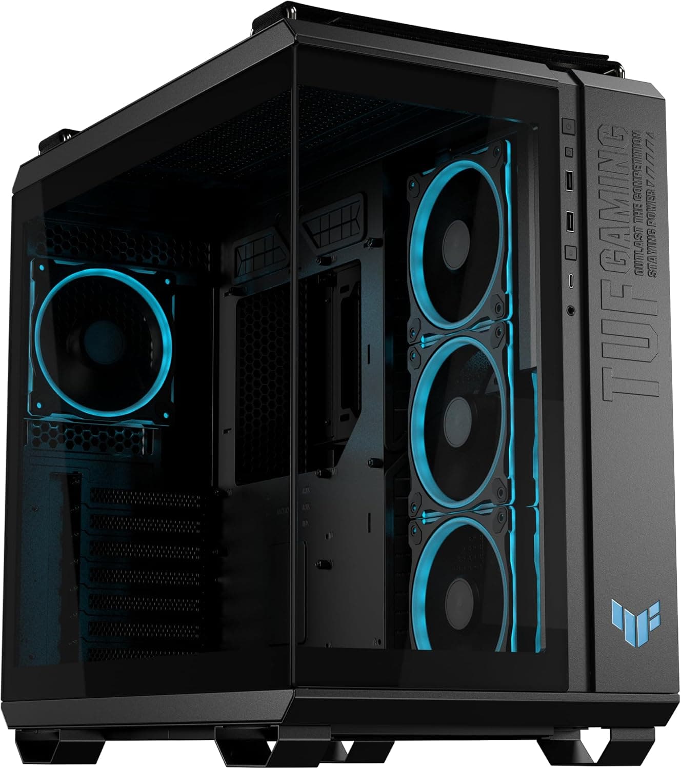 ASUS TUF Gaming GT502 Horizon TG ARGB Black modulares Zweikammer-Gehäuse product image