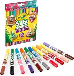 Silly Scents Washable Scented Felt Tip Pens with Maxi Double Tip | Pack of 10, 20 colours and… product image