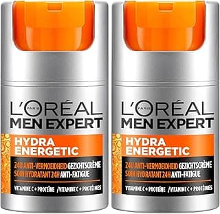 L'Oreal Men Expert Hydra Energetic Anti-Fatigue Moisturiser, with proteins and Vitamin C -… product image