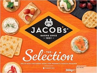JACOB'S Biscuits Käseknacker Dose - 8 Cracker Sorten - Die Auswahl - 300g (1 Stück) product image