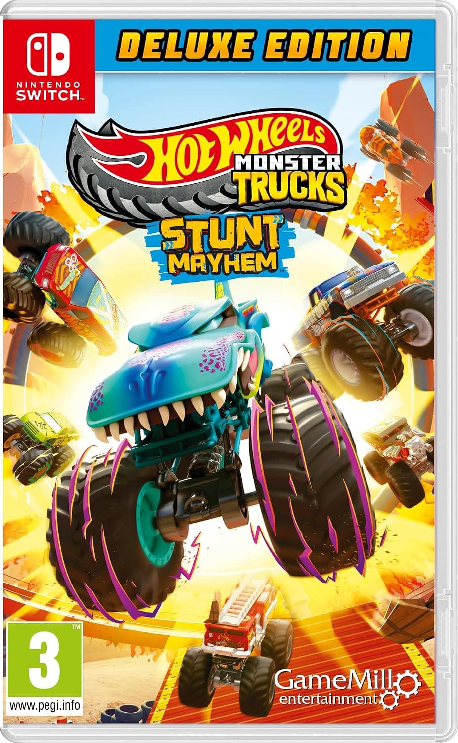 Hot Wheels Monster Trucks Stunt Mayhem Deluxe Edition Nintendo Switch product image