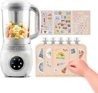 Cherub Baby Ultimate Weaning Starter Kit | 4-in-1 Automatic Baby Food Maker & Steamer + 5-Pack… product image