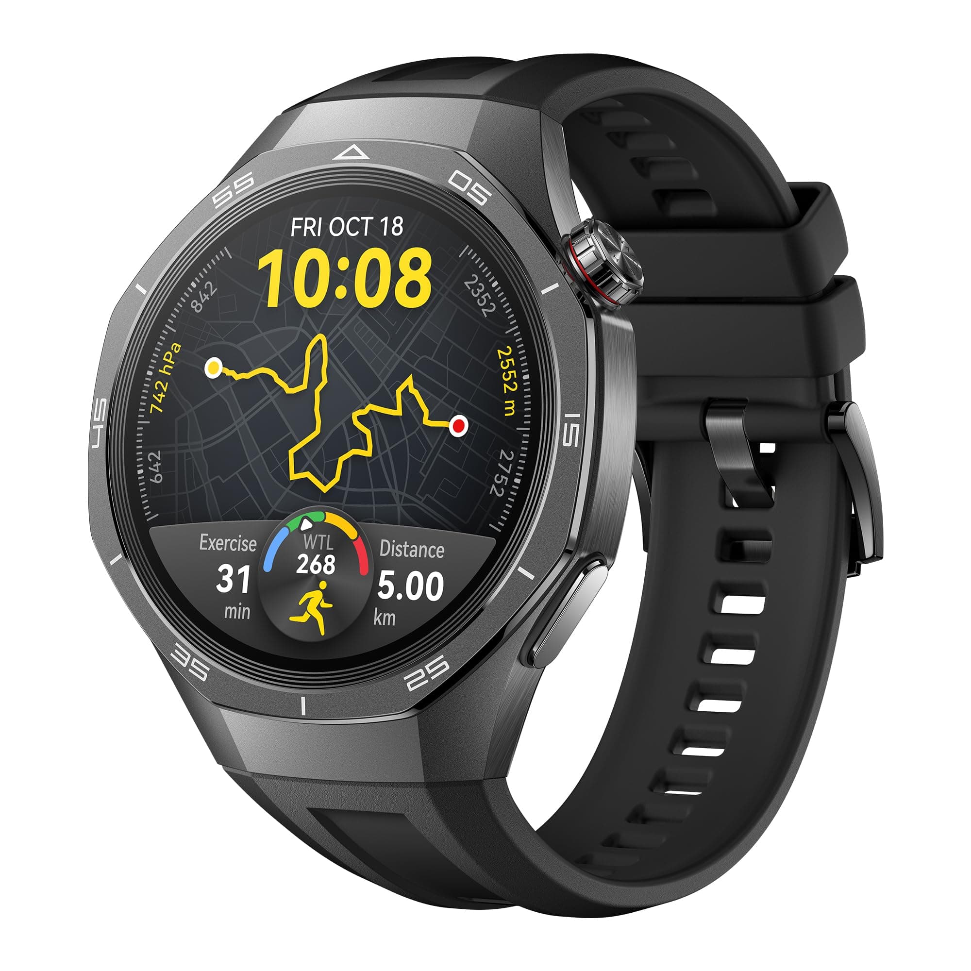 HUAWEI WATCH GT 5 Pro 46 mm Smartwatch for men, Titanium Alloy, Golf Watch, Health Tracking,… product image