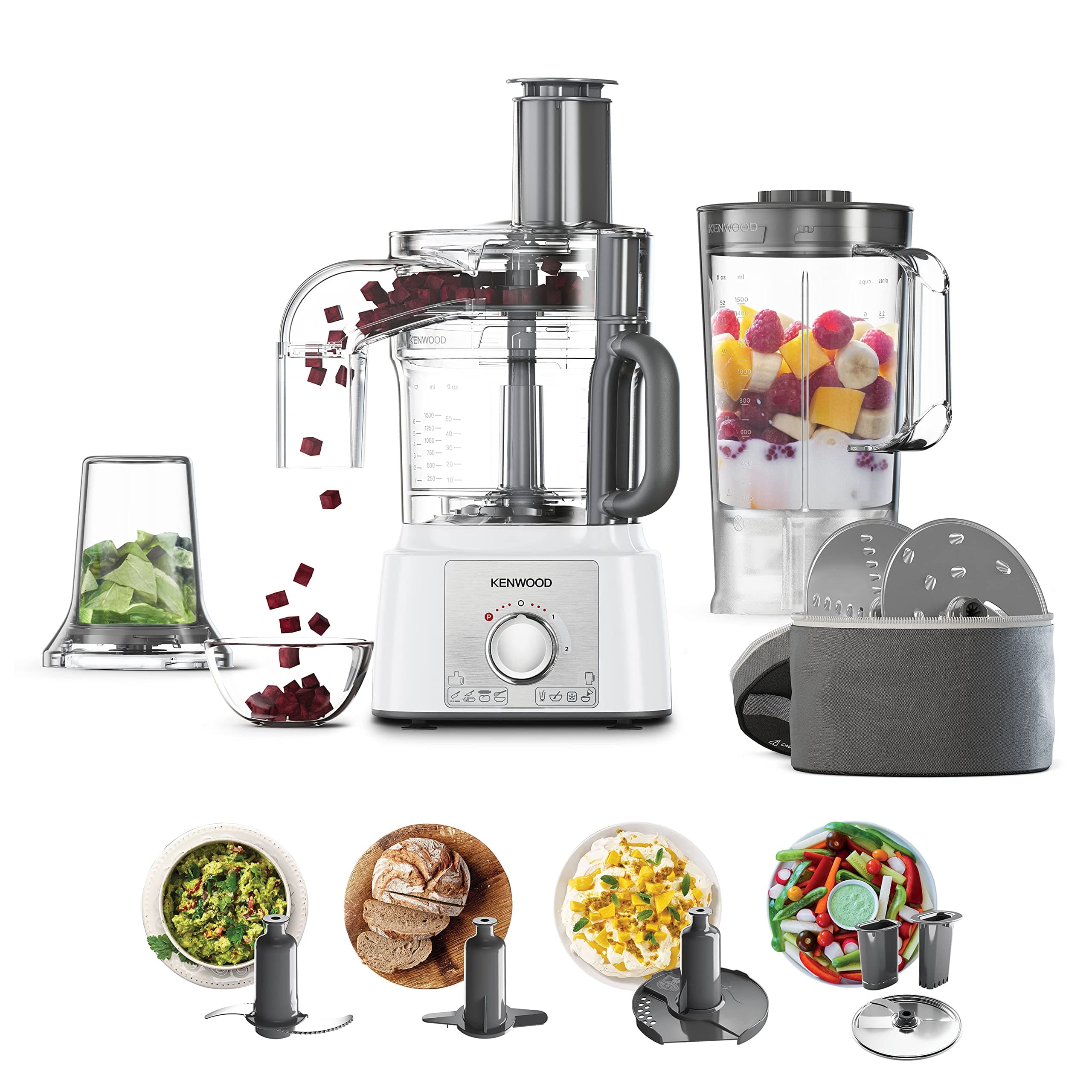 Kenwood FDP65.860WH food processor with 9 attachments. Express Serve and Dice, 1.5L Jug… product image