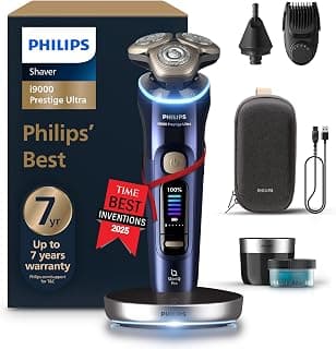 Philips Rasierer i9000 Prestige Ultra, Nass- und Trockenrasierer für Herren, Druck- und… product image