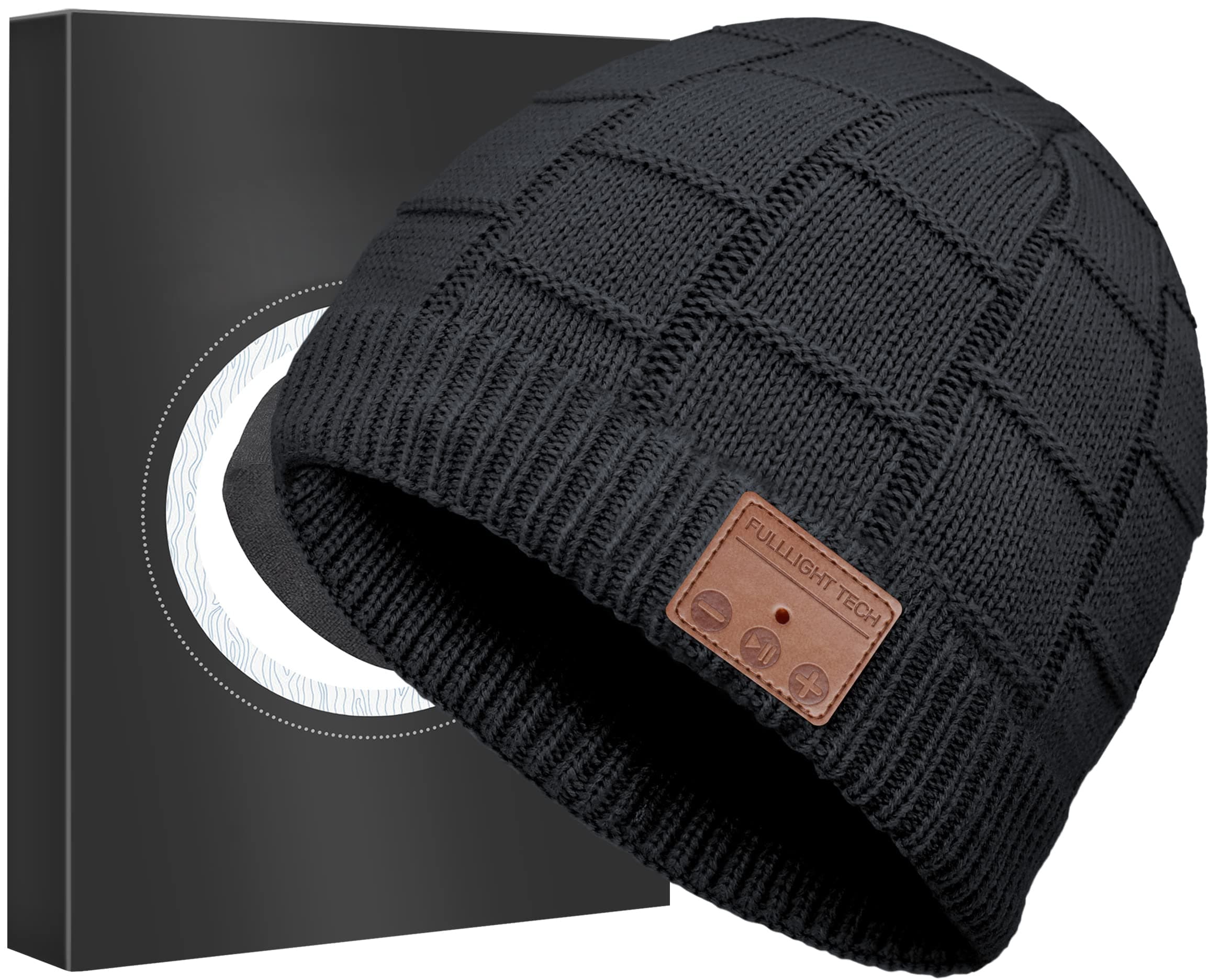 Bluetooth Beanie Hat,Upgraded Hat Headphones Headset Winter Music Hat Knit Running Cap with… product image