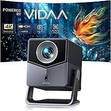 Projector 4K with VIDAA OS【Netflix Included & Live Channels】36W 3D Dolby Audio, 1400 ANSI FHD… product image