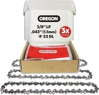 Oregon 3-er Pack Sägekette 3/8 LP Teilung, 0,43 Zoll (1,1 mm) Stärke, für 14 Zoll (35 cm)… product image