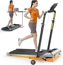 1%-6%-12% Incline Walking Pad, Folding Treadmill with 115 CM Retractable Handrail, 95°-105°… product image