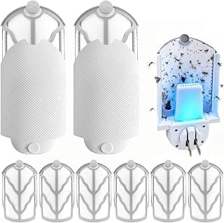 Flying Insect Trap for Indoor Use (2 Starters & 6 Refill Cartridges), UV Light Bug Catcher for… product image