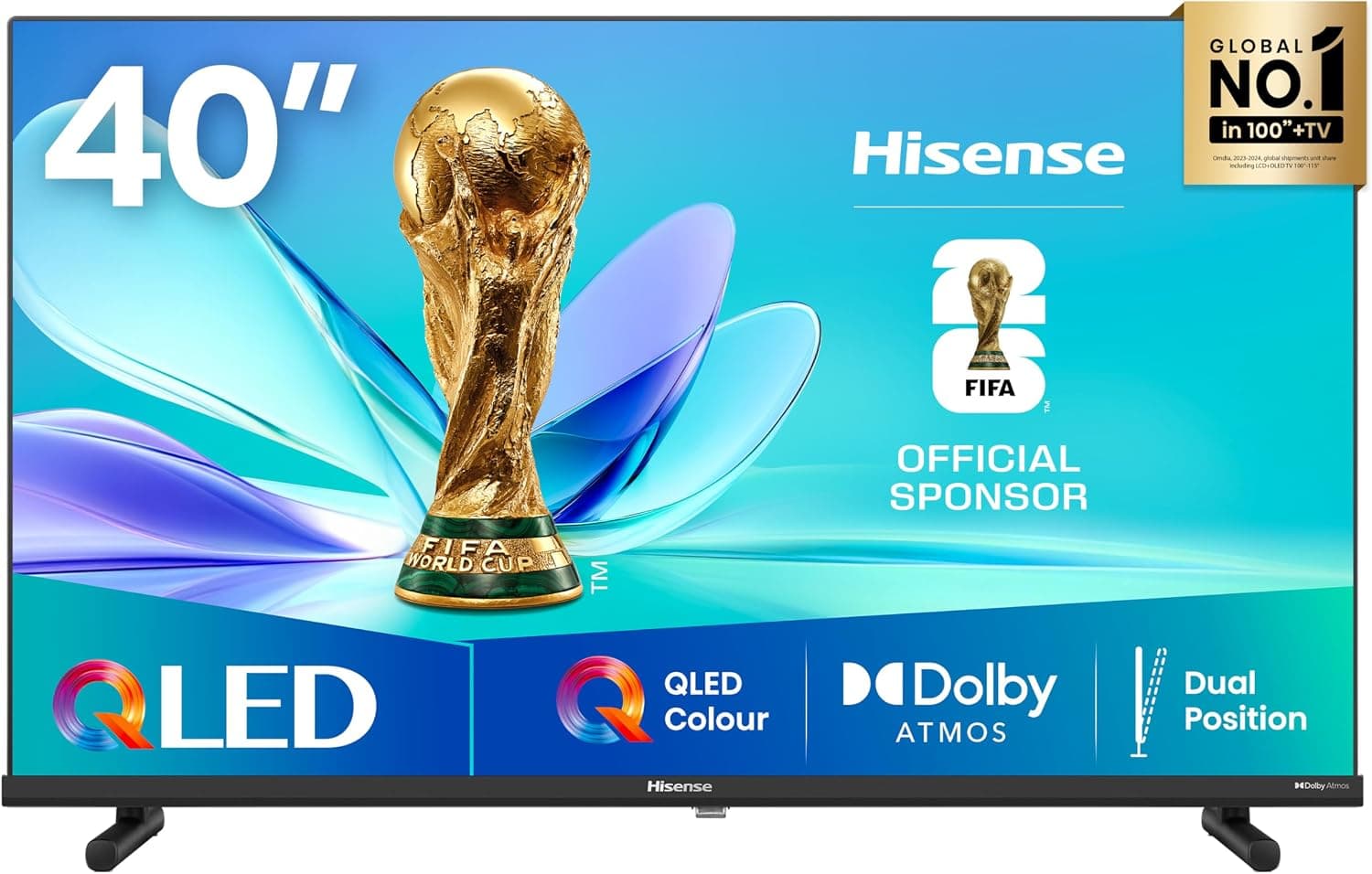 Hisense 40A5Q QLED Smart TV 40 inch, Dolby Atmos, Game Mode, USB Type C Input, Dual Position… product image