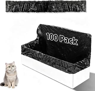100 Pcs Trash Bags Compatible with Popur X5 Litter Box - with Elastic Band | Thickened Design… product image
