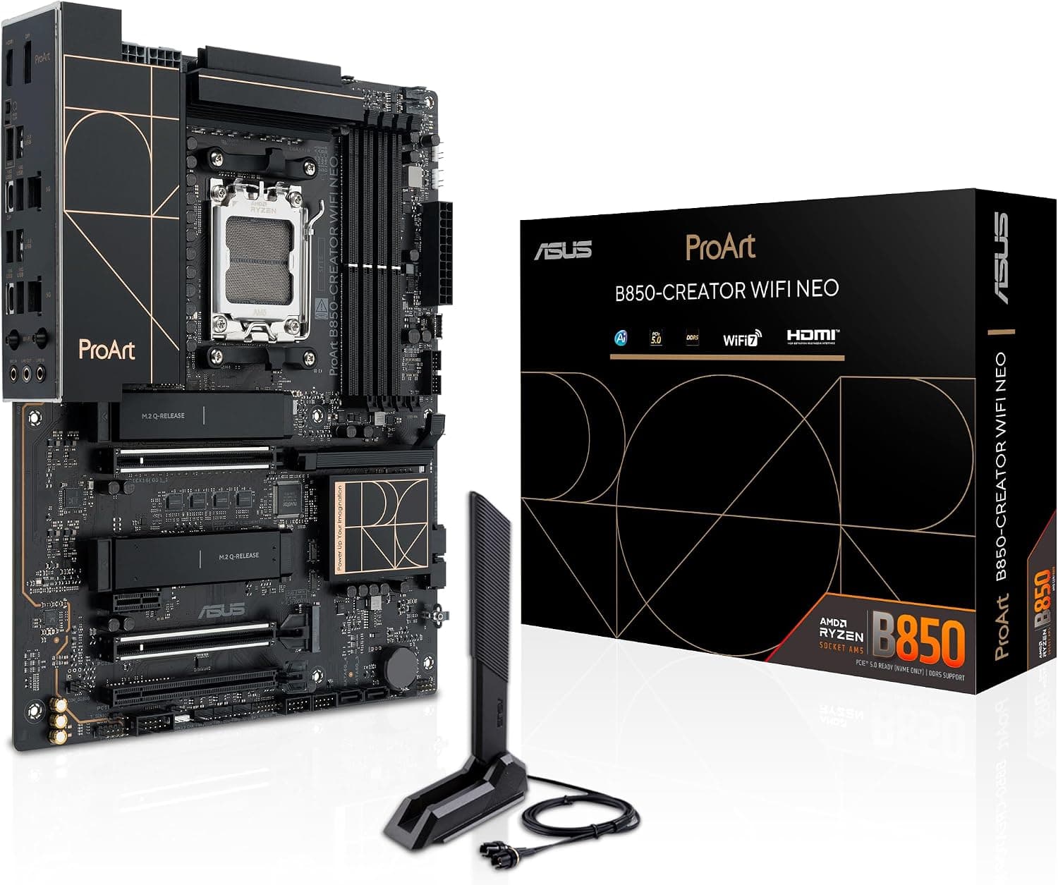 ASUS ProArt B850-CREATOR WiFi NEO AMD B850 ATX-Mainboard | 14+2+1 Power Stages, DDR5 mit AEMP,… product image