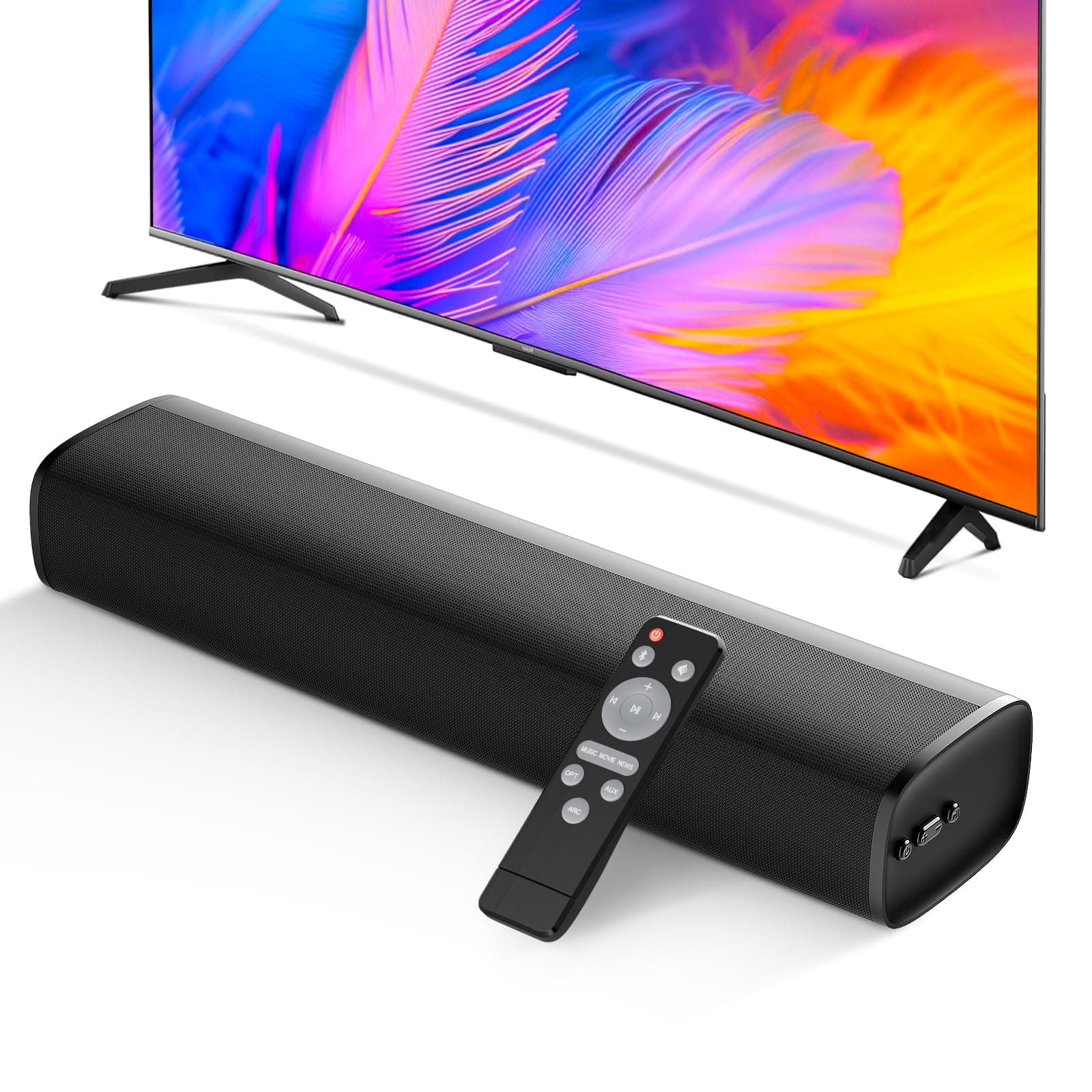 Soundbar for TV, 56W Speakers with Bluetooth 5.3/ARC/Optical/AUX Inputs – Wall Mountable Home… product image