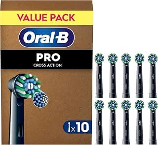 Oral-B Pro Cross Action Electric Toothbrush Heads, 10 Count, Black product image